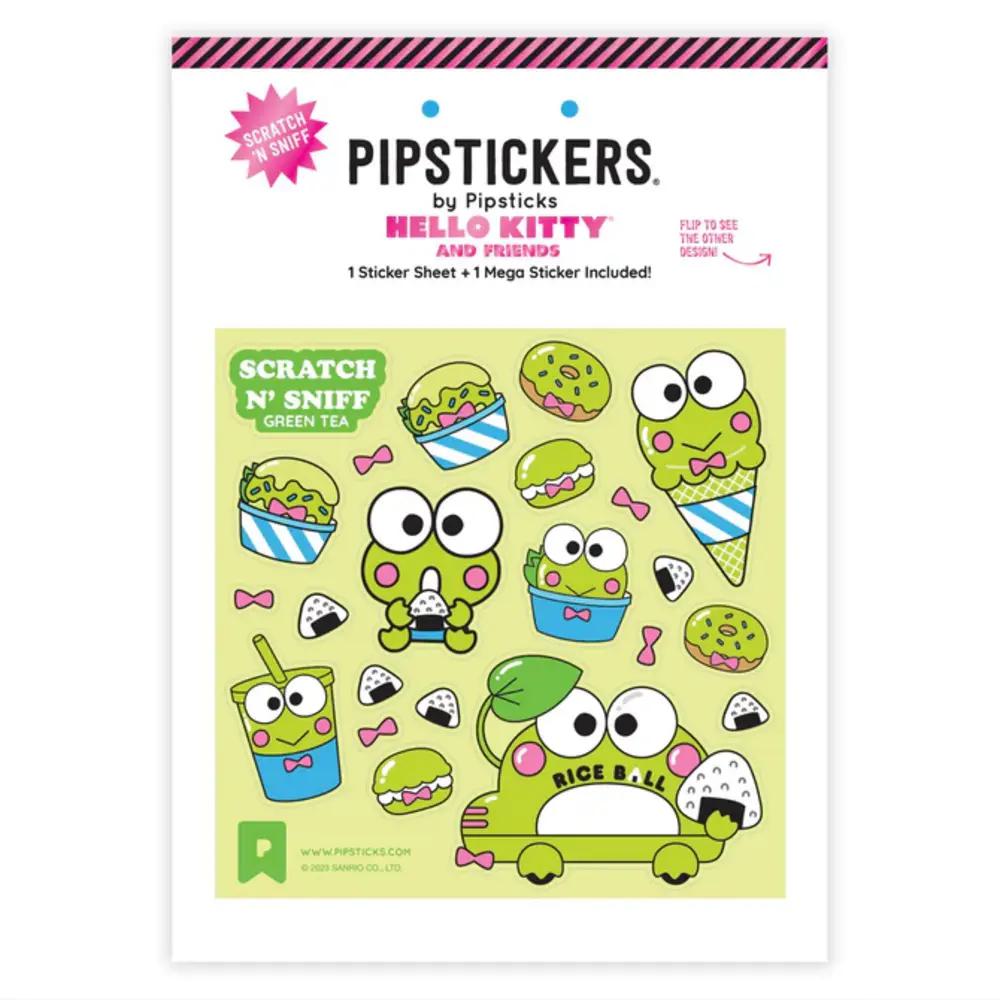 Pipsticks, Stickers, Art & School, 4"x4", Keroppi Tea Buggy, Scratch & Sniff, 895751